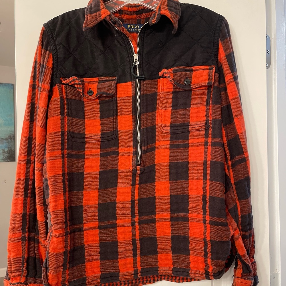 Polo Ralph Lauren Red and Black Plaid Pullover
